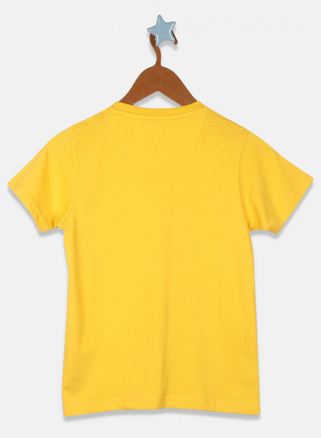 Boys Mustard Printed T-Shirt