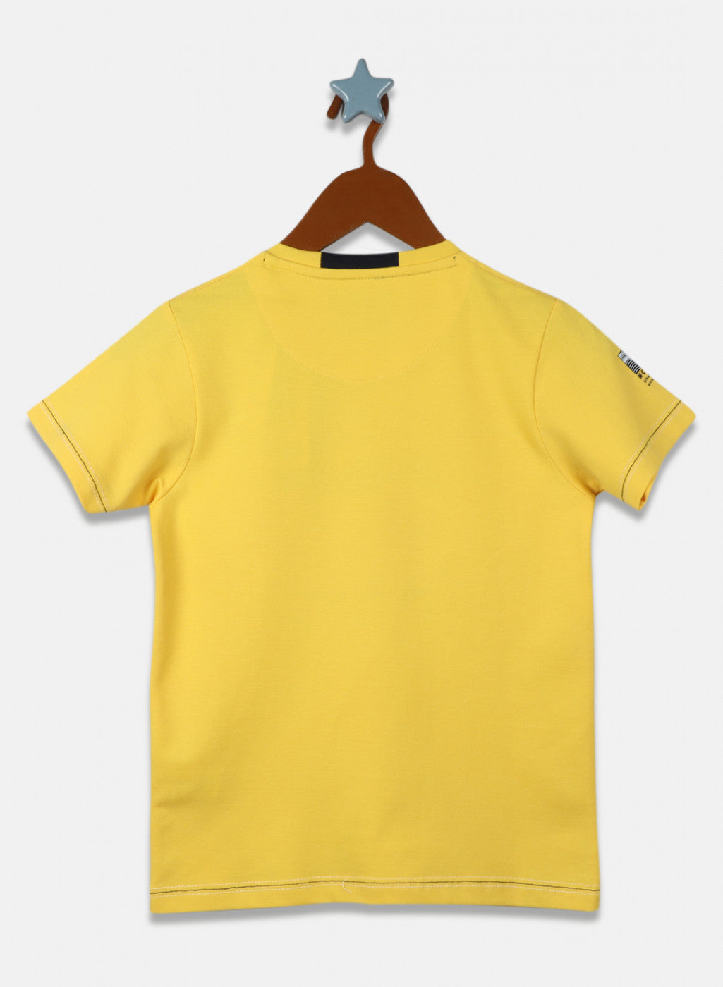 Boys Yellow Printed T-Shirt