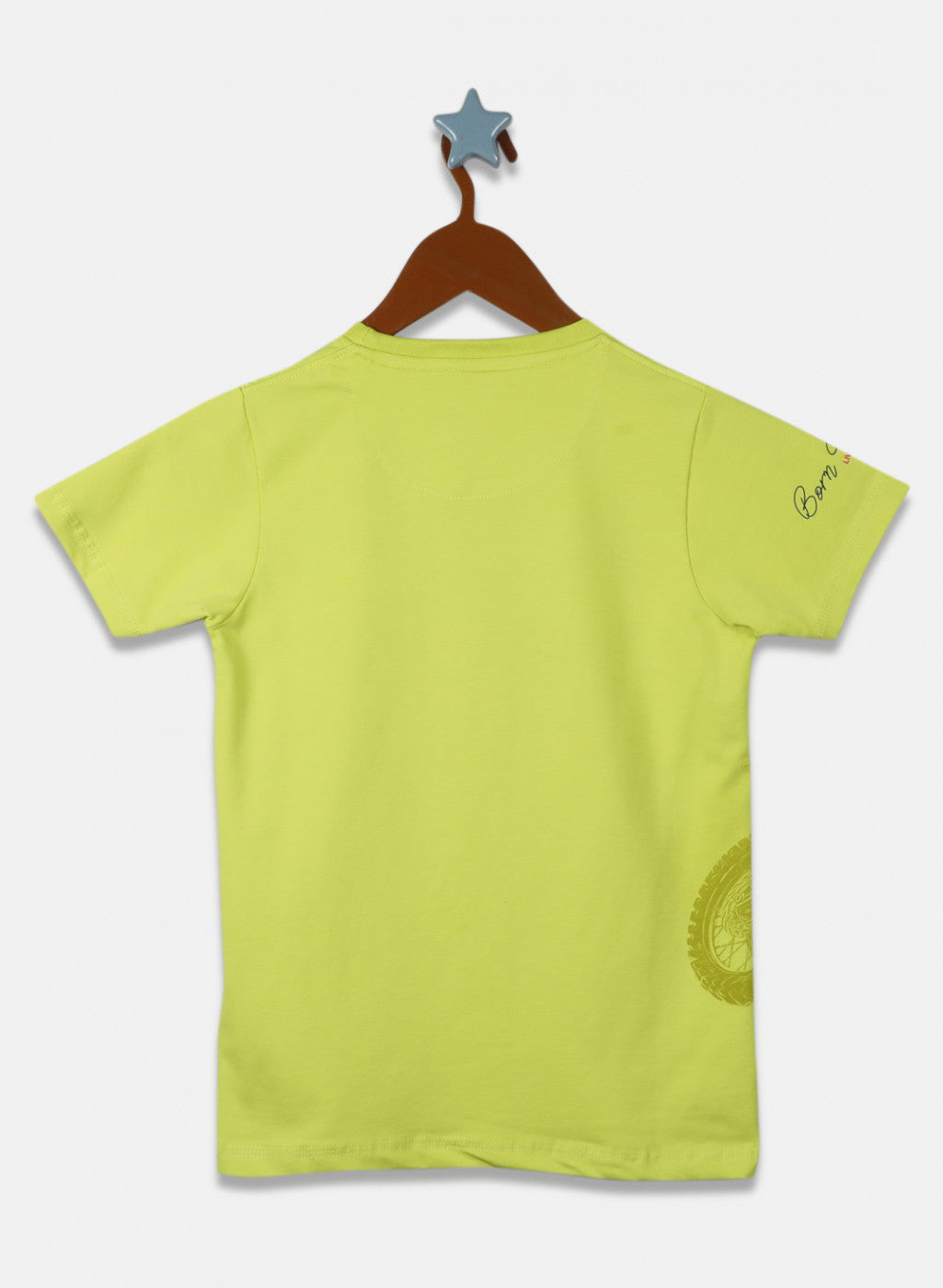 Boys Green Printed T-Shirt