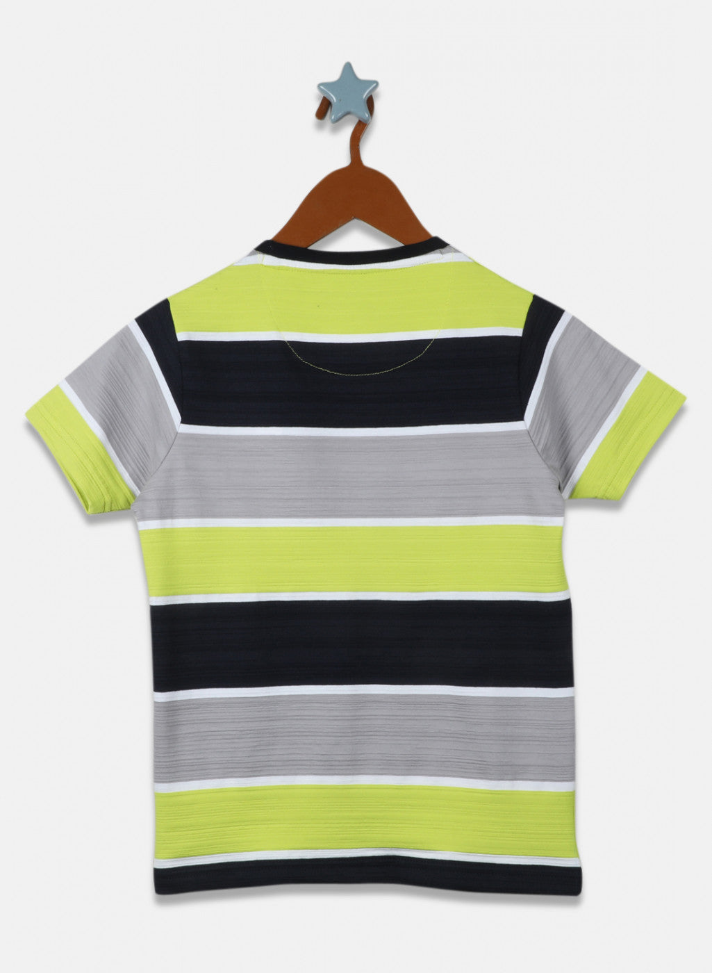 Boys Neon Green Stripe T-Shirt