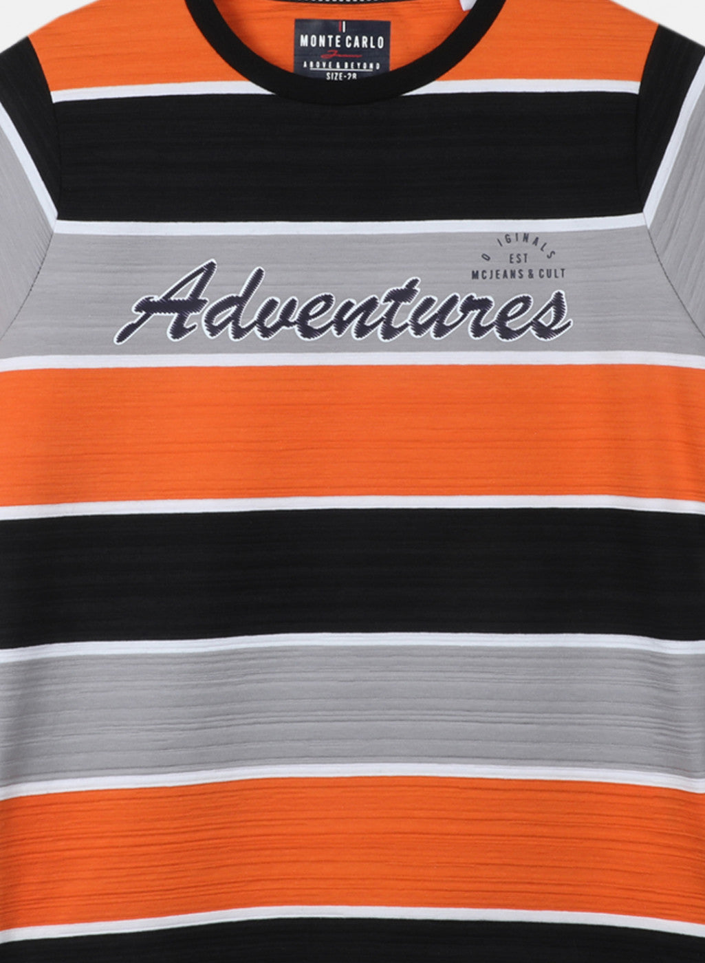 Boys Orange Stripe T-Shirt