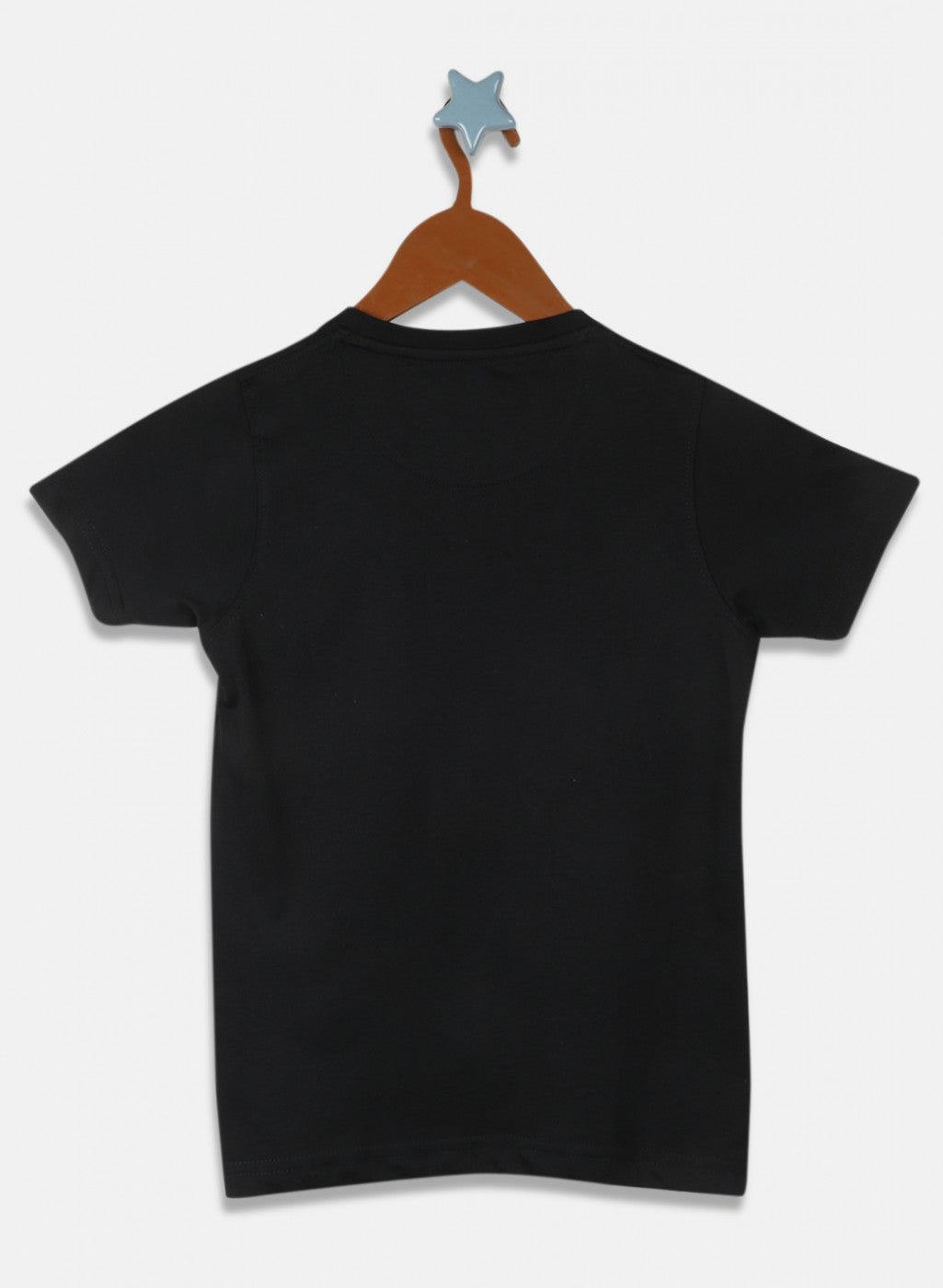 Boys Black Printed T-Shirt