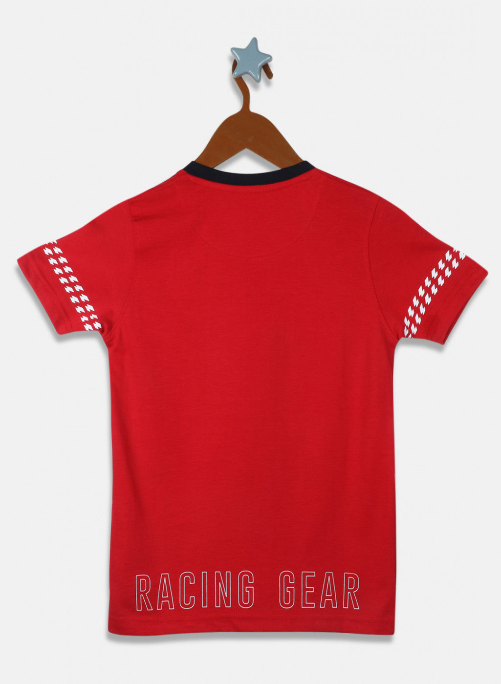 Boys Red Printed T-Shirt