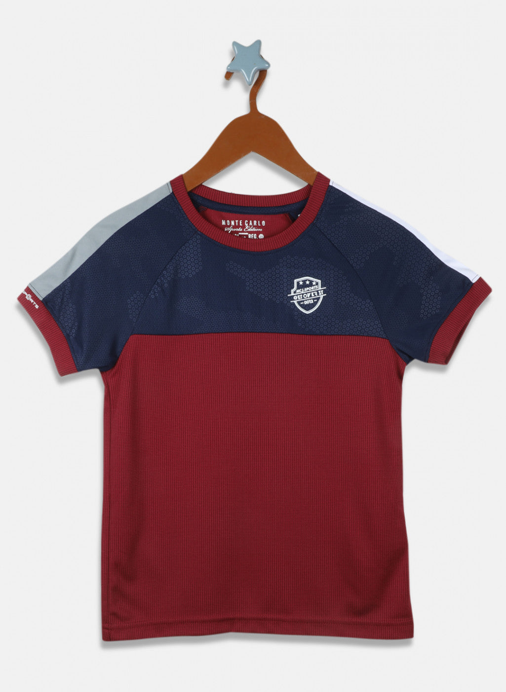 Boys Navy Blue Printed T-Shirt