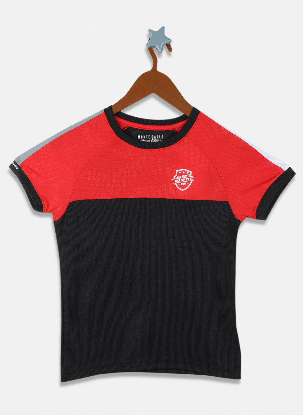 Boys Red Printed T-Shirt