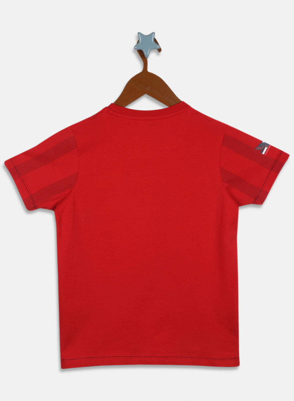 Boys Red Printed T-Shirt