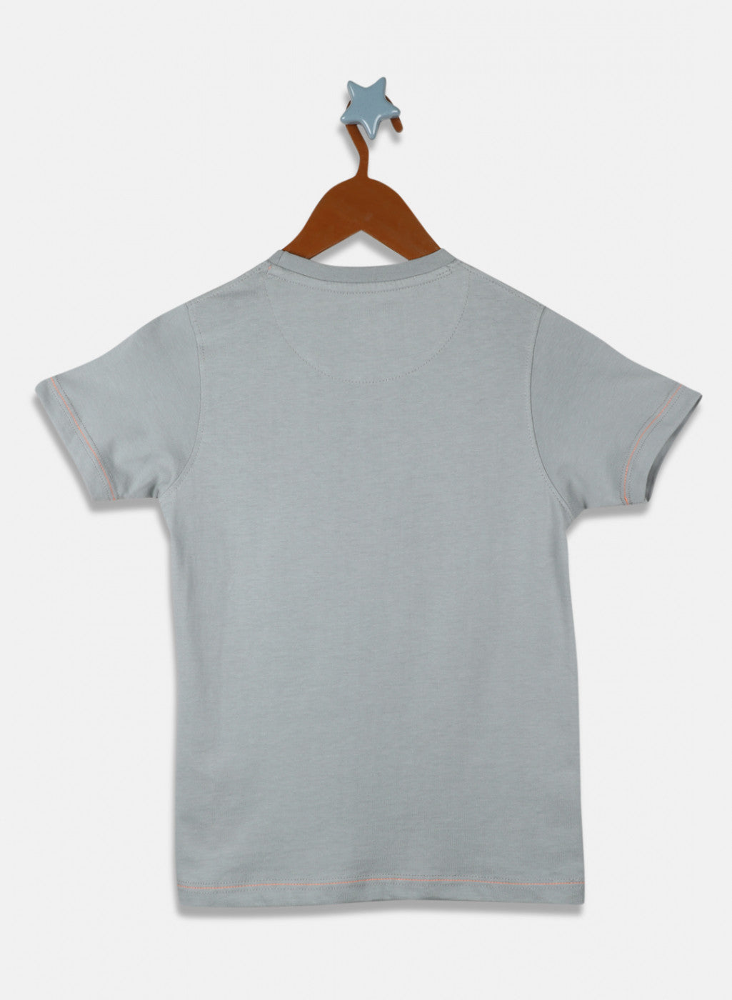 Boys Grey Printed T-Shirt