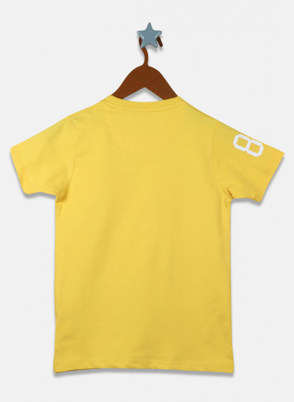 Boys Yellow Printed T-Shirt