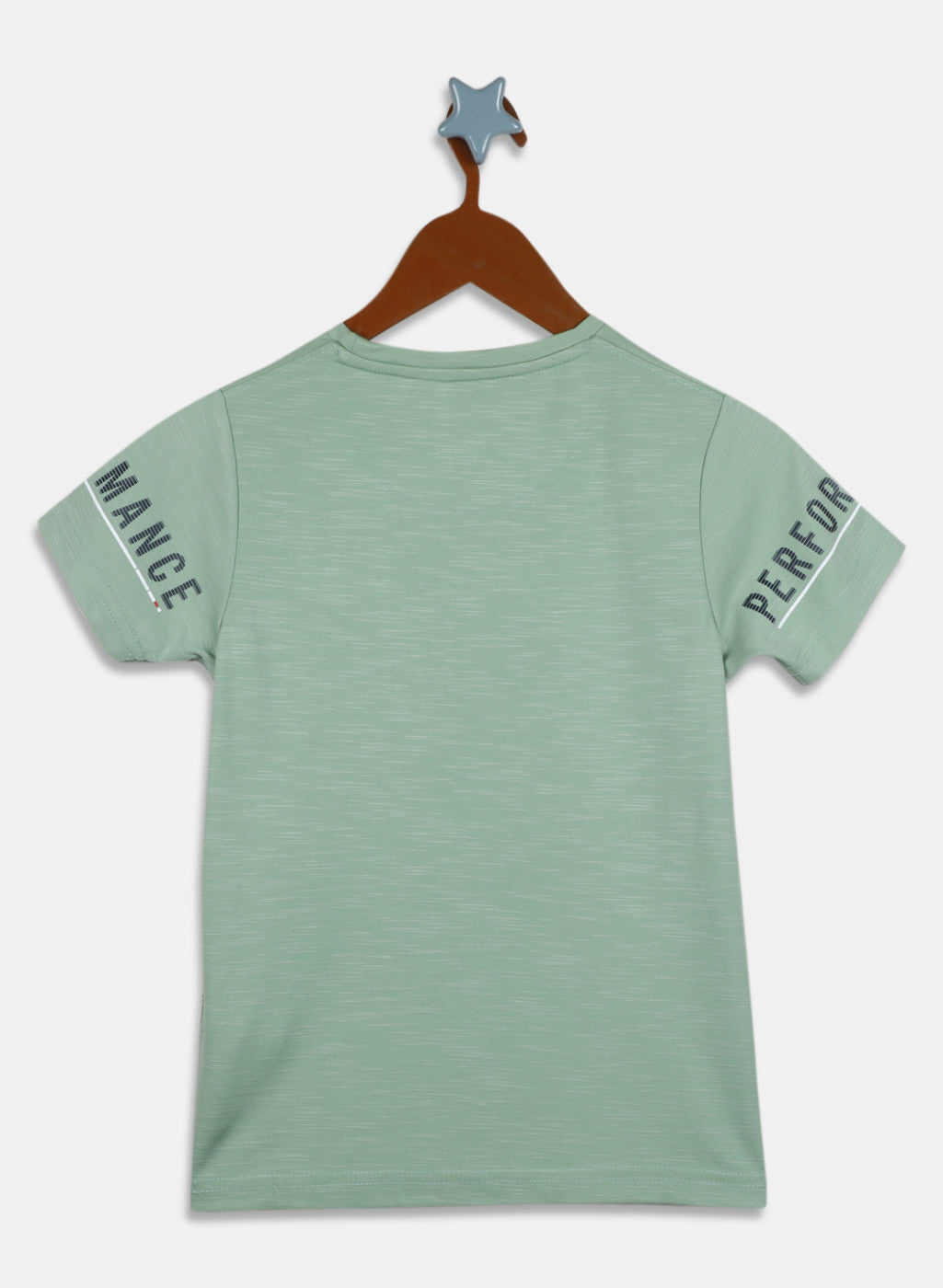 Boys Green Printed T-Shirt