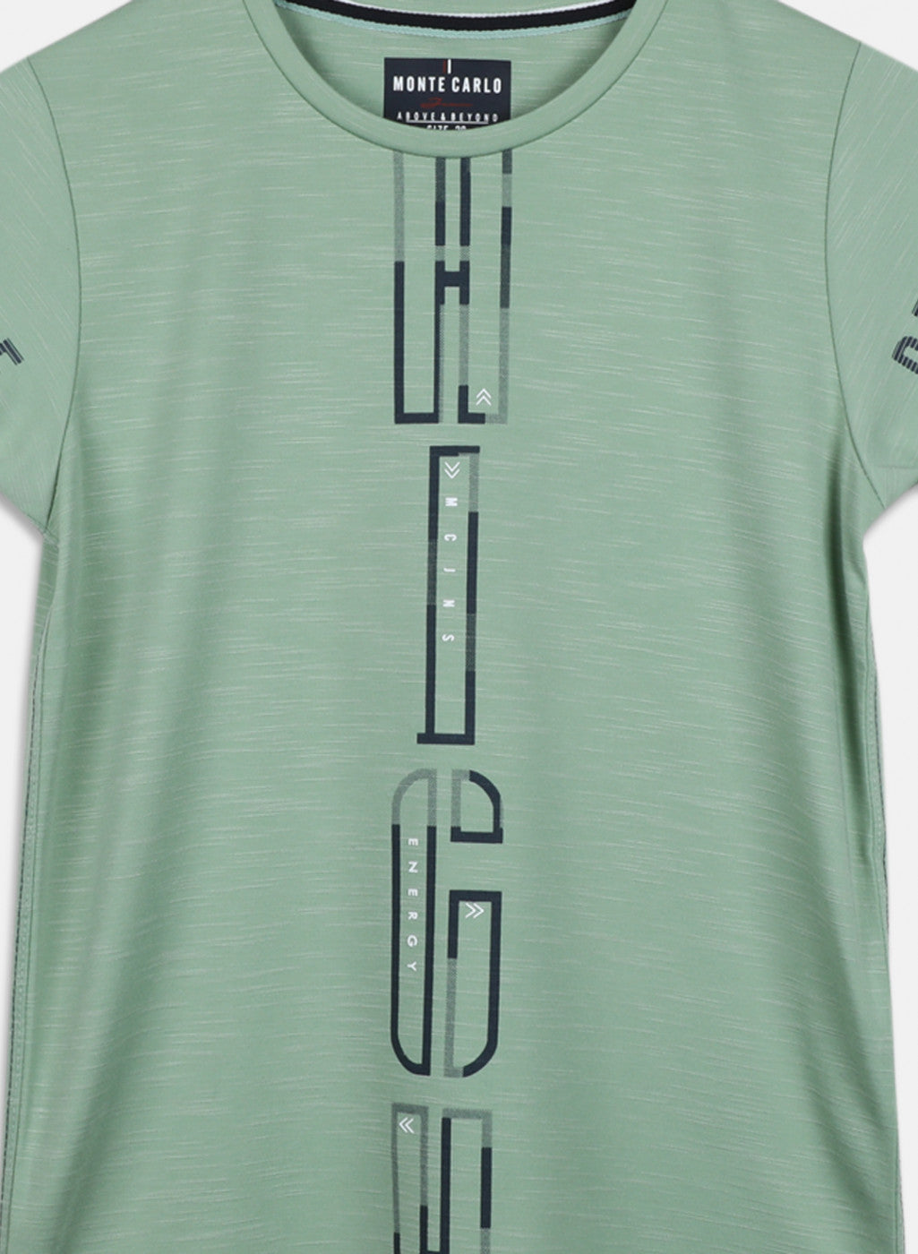 Boys Green Printed T-Shirt