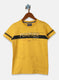 Boys Mustard Printed T-Shirt