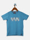 Boys Blue Printed T-Shirt