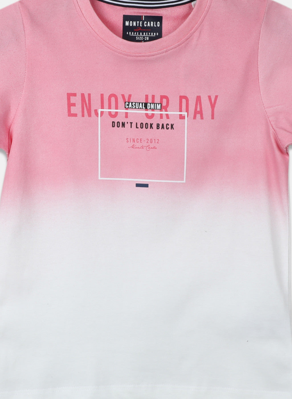 Boys Pink Printed T-Shirt