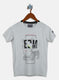 Boys Grey Printed T-Shirt