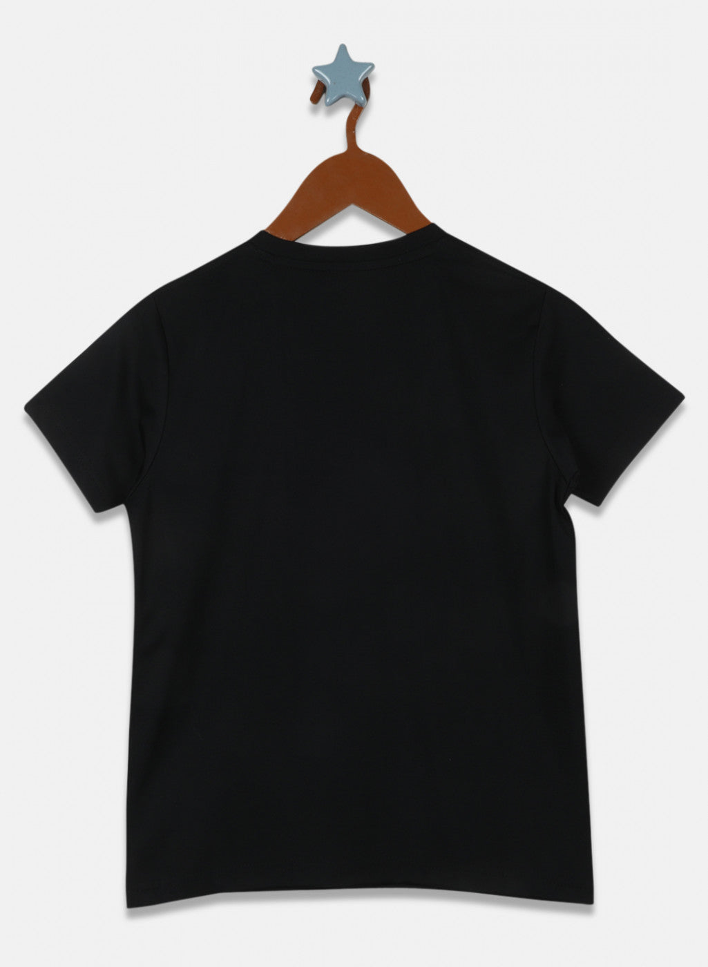 Boys Black Printed T-Shirt