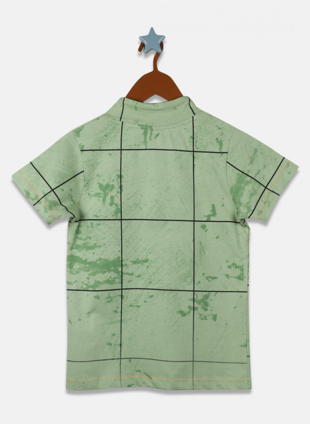 Boys Green Printed T-Shirt