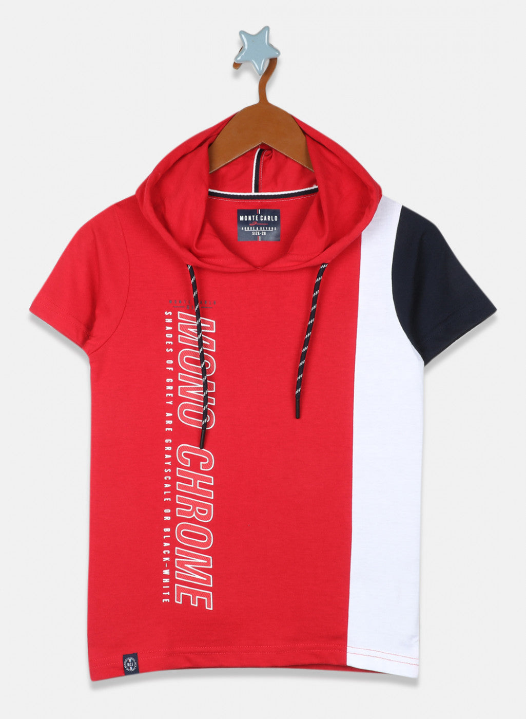 Boys Red Printed T-Shirt