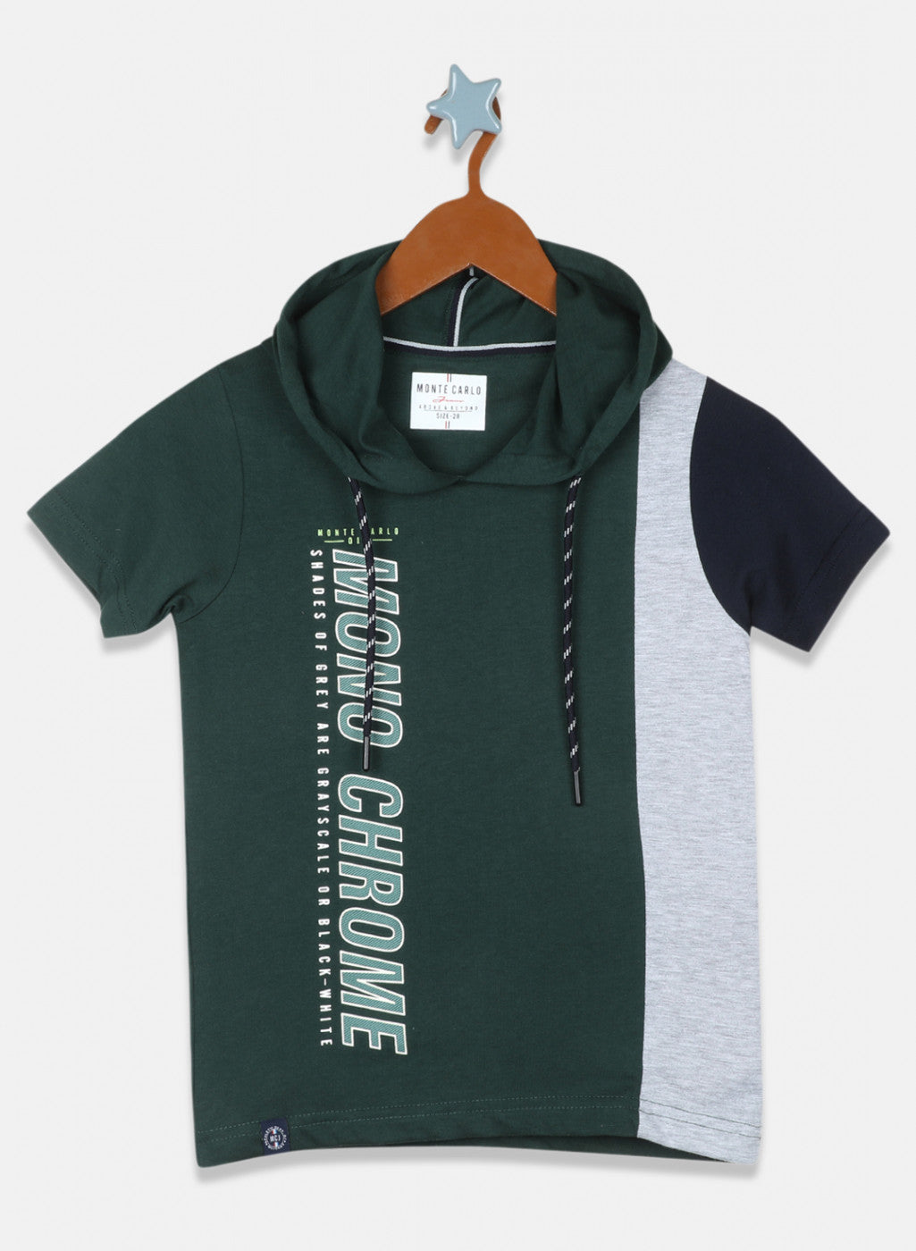 Boys Green Printed T-Shirt