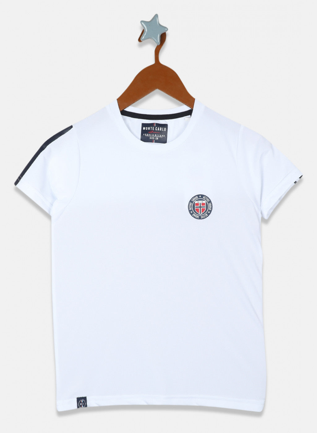 Boys White Printed T-Shirt