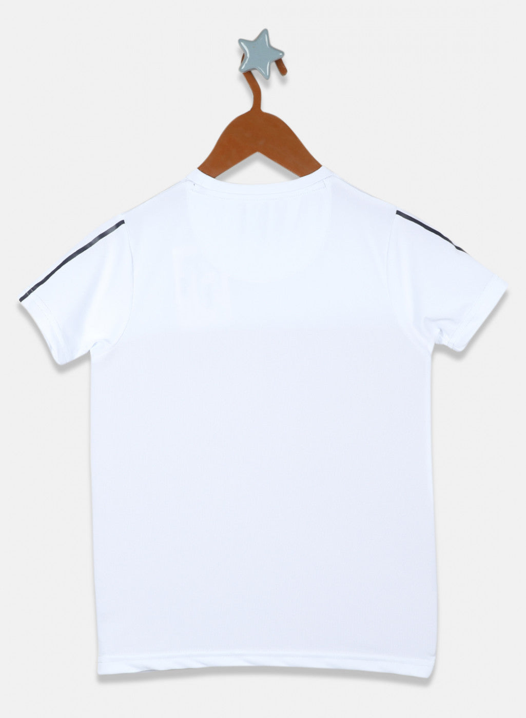 Boys White Printed T-Shirt