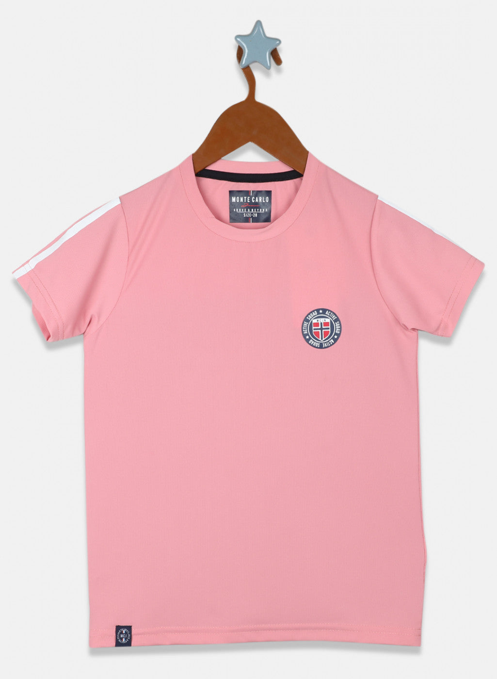 Boys Pink Printed T-Shirt