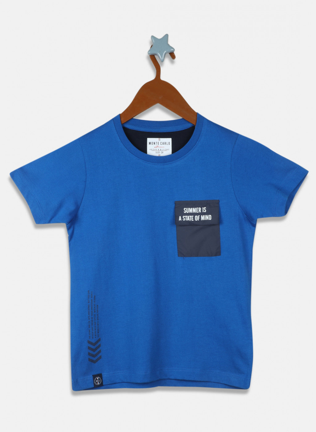 Boys Blue Printed T-Shirt