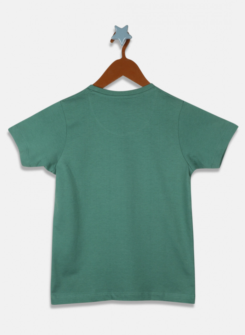 Boys Green Printed T-Shirt