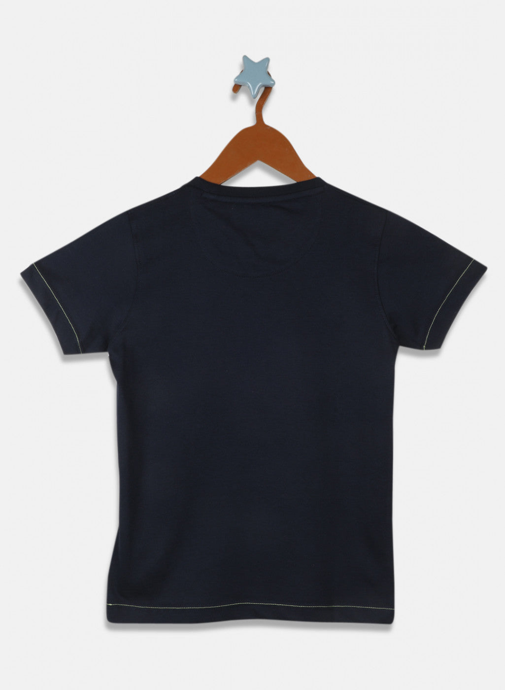 Boys Navy Blue Printed T-Shirt