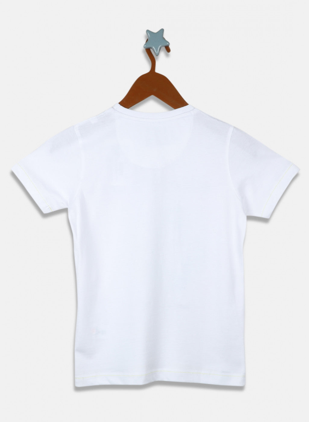 Boys White Printed T-Shirt