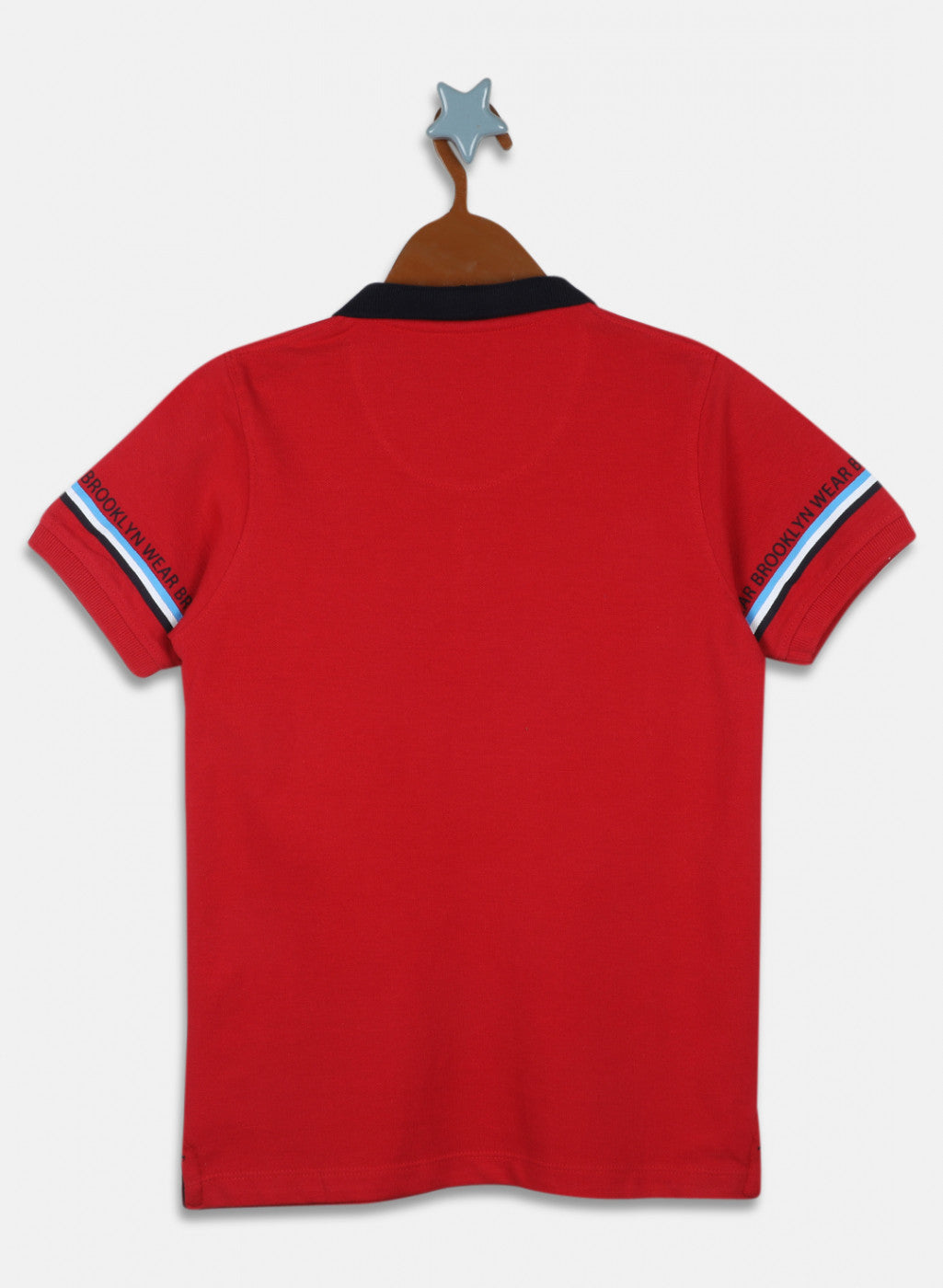 Boys Red Printed T-Shirt