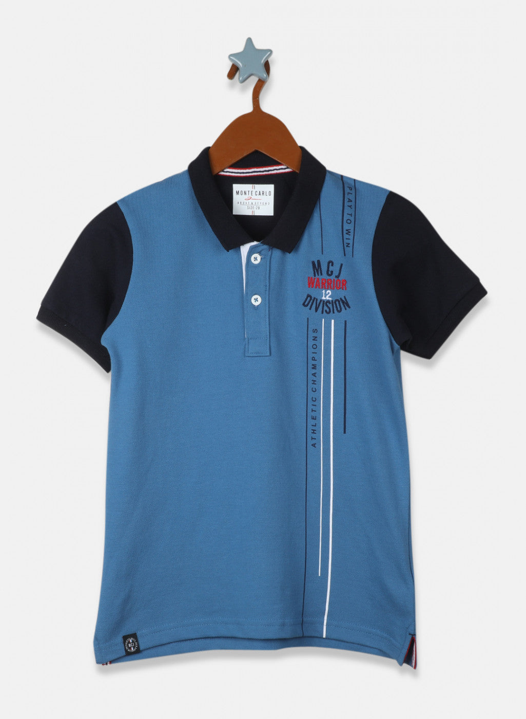 Boys Blue Printed T-Shirt