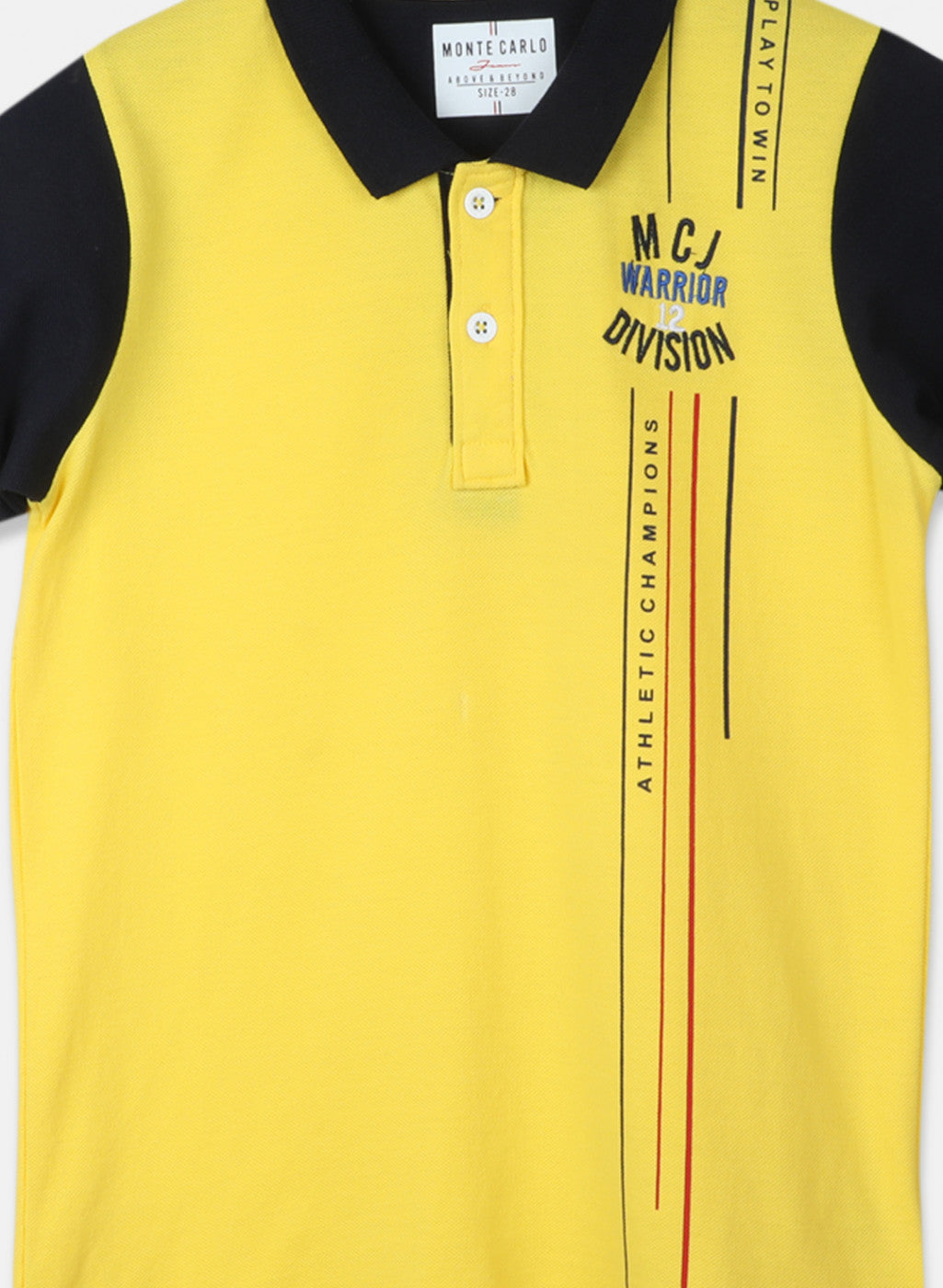 Boys Yellow Printed T-Shirt