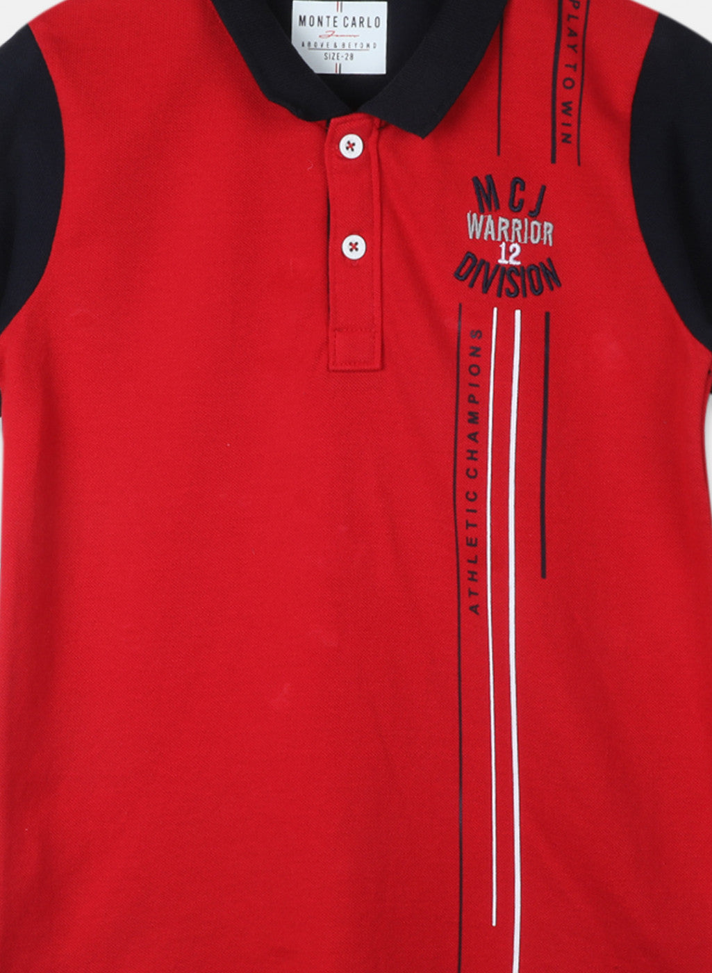 Boys Red Printed T-Shirt