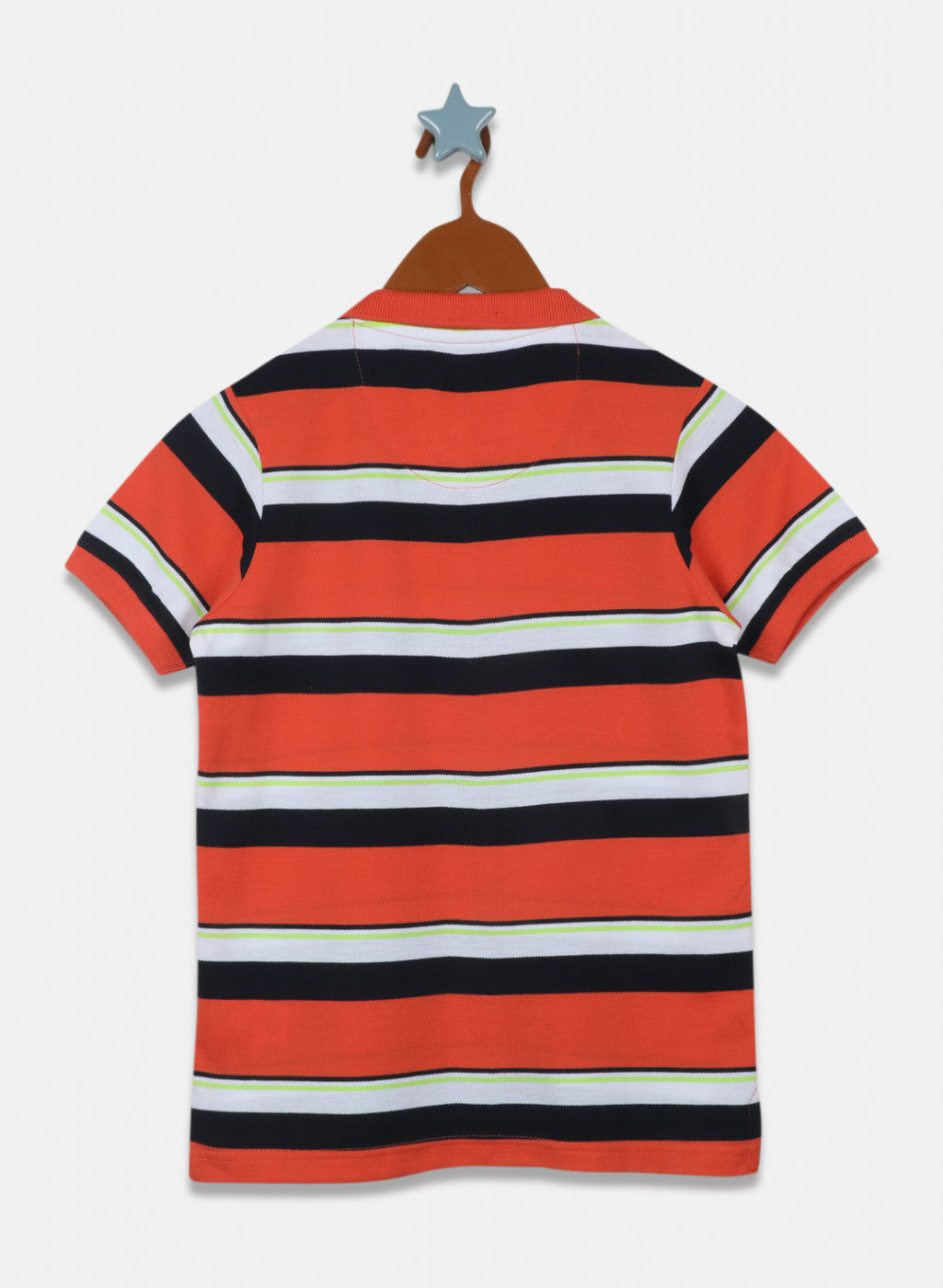 Boys Orange Stripe T-Shirt