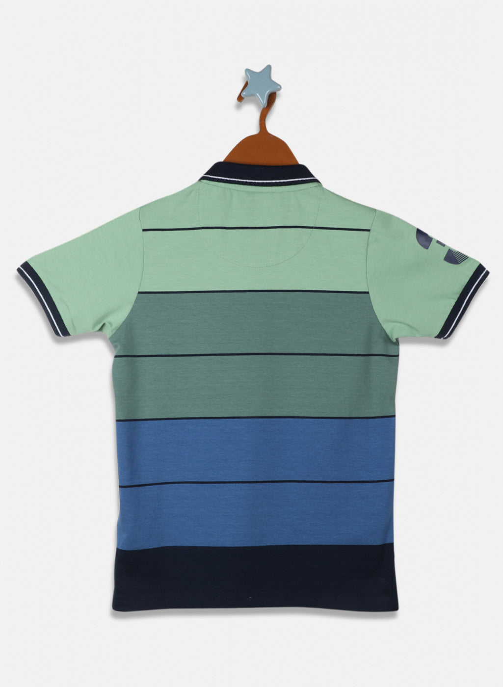 Boys Green Stripe T-Shirt