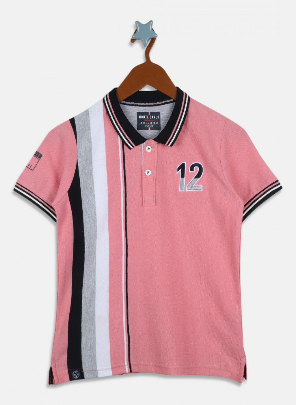 Boys Pink Stripe T-Shirt