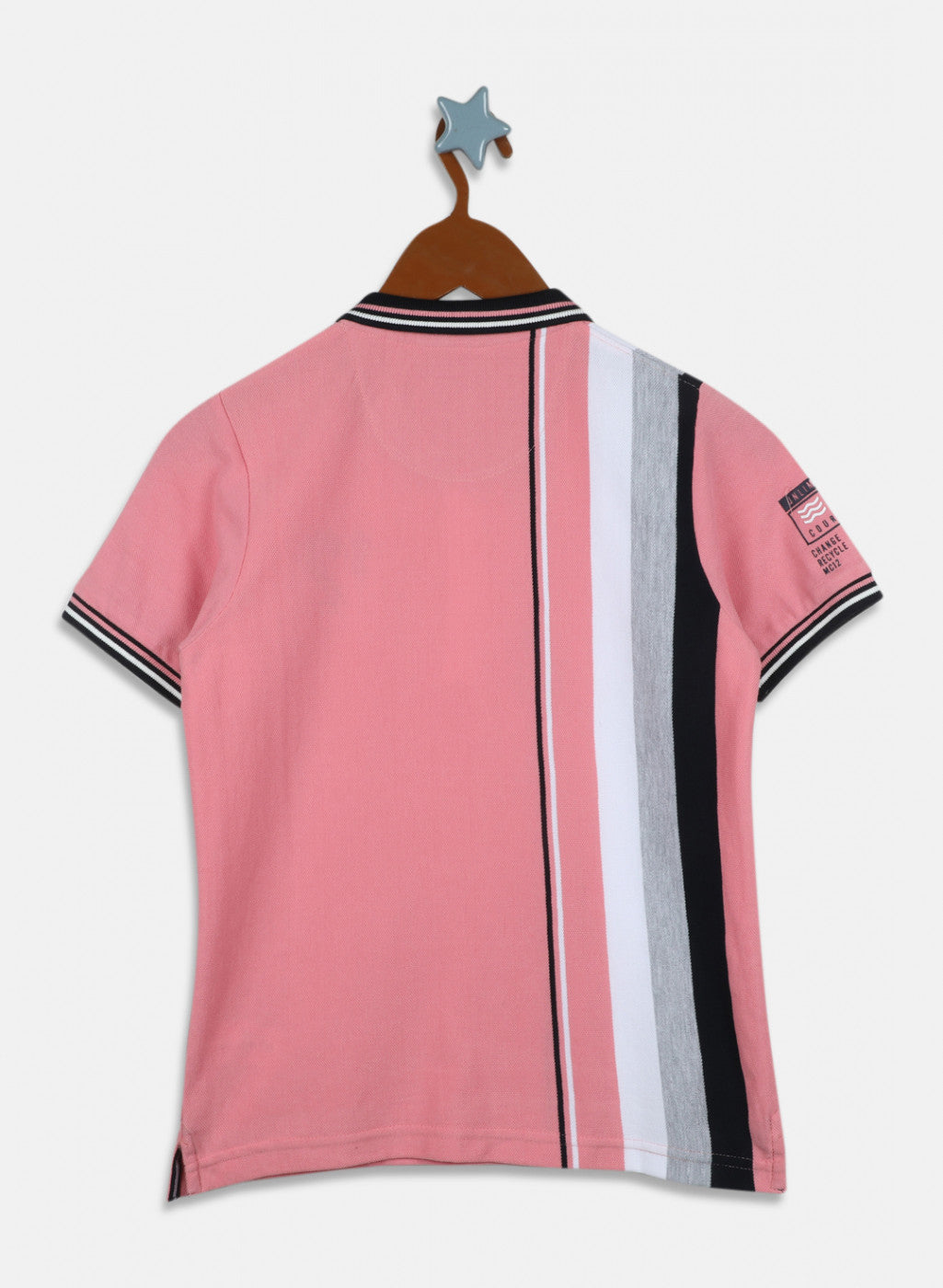 Boys Pink Stripe T-Shirt