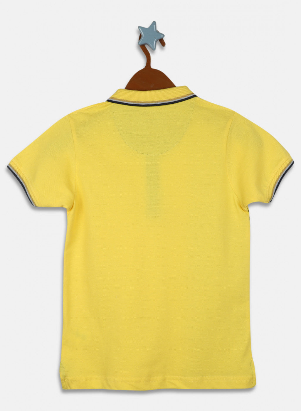 Boys Mustard Printed T-Shirt