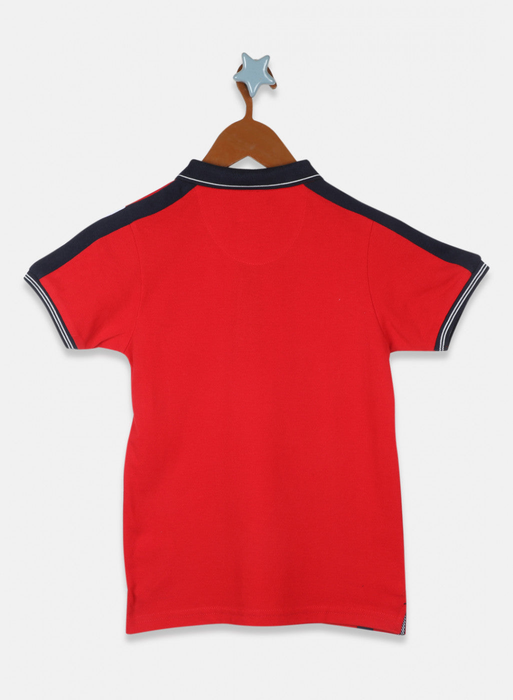 Boys Red Printed T-Shirt