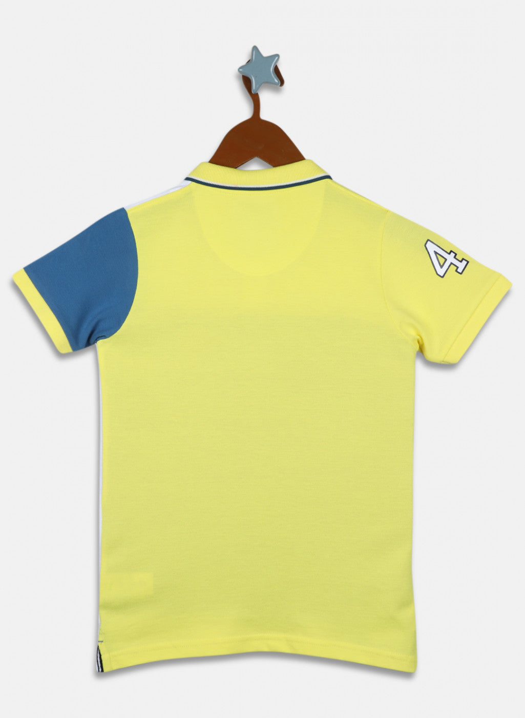 Boys Yellow Printed T-Shirt