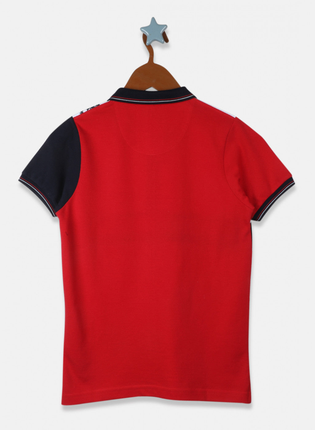 Boys Red Printed T-Shirt