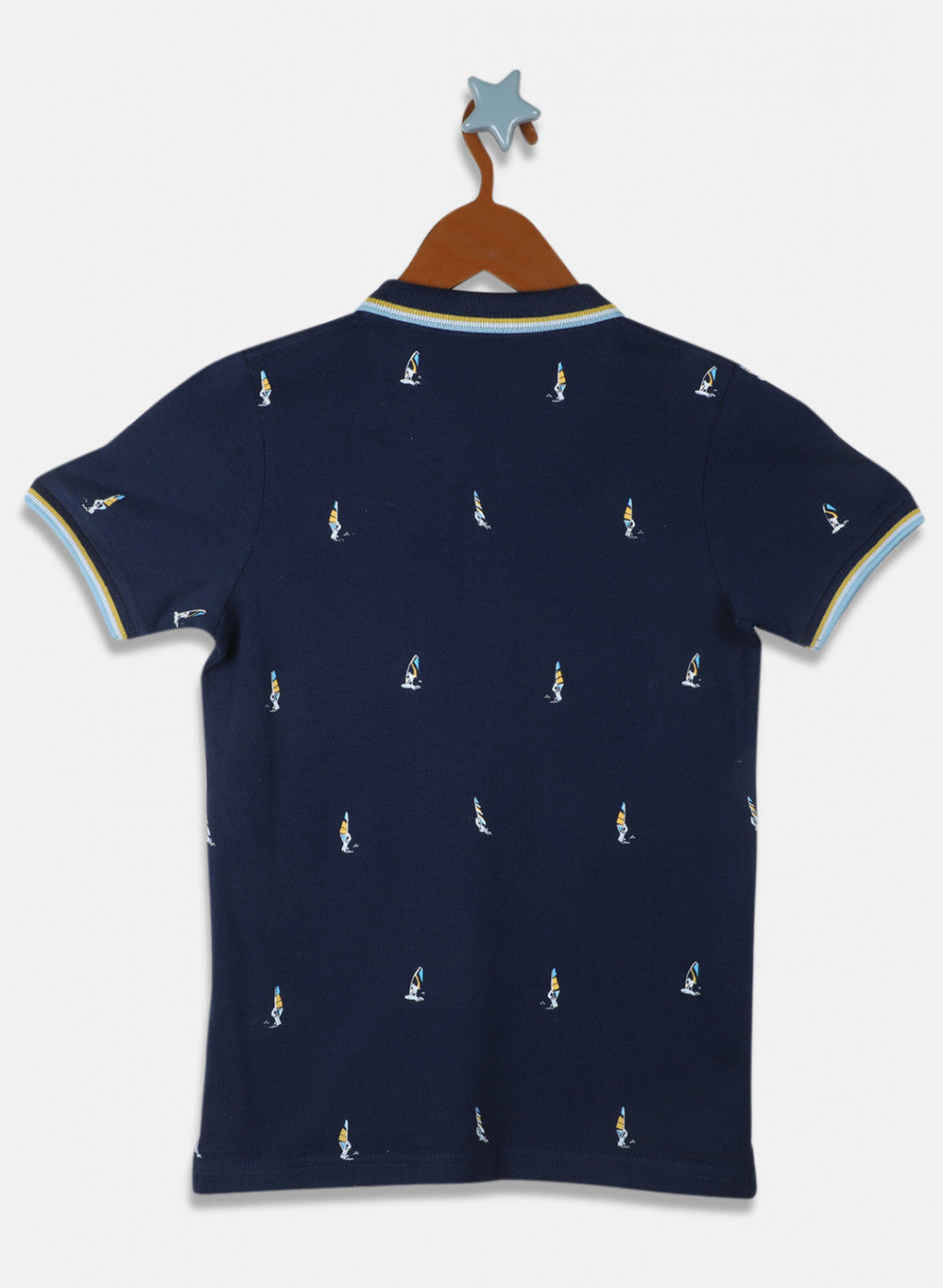 Boys Blue Printed T-Shirt