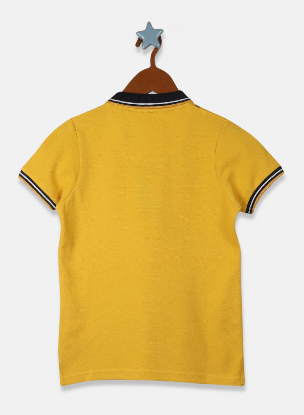 Boys Mustard Printed T-Shirt