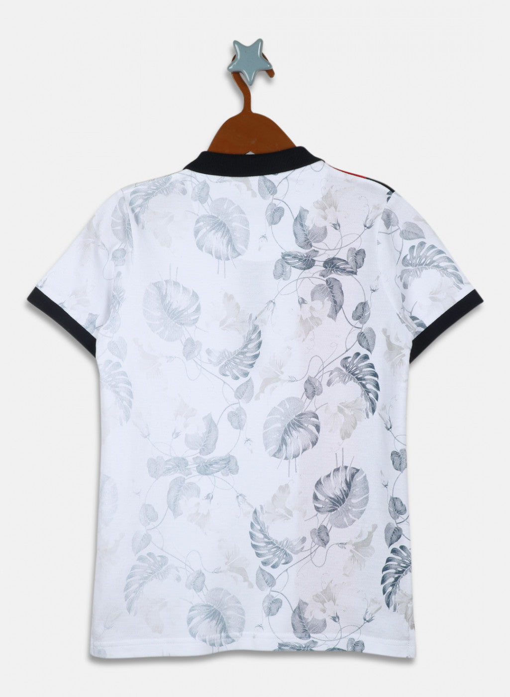 Boys White Printed T-Shirt