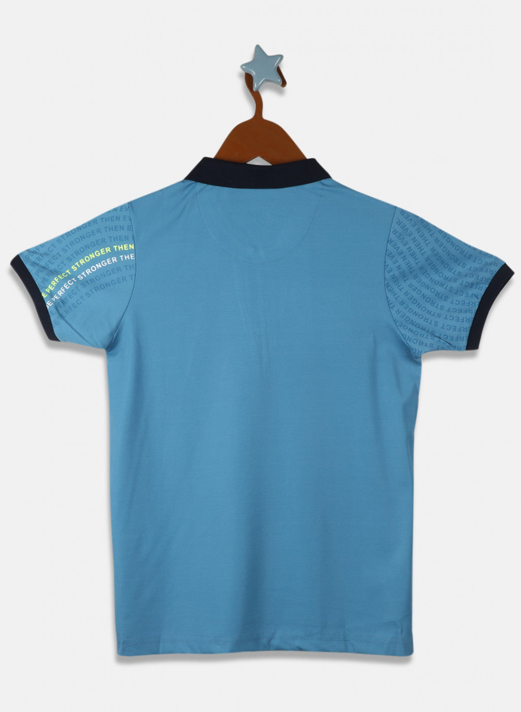 Boys Blue Printed T-Shirt