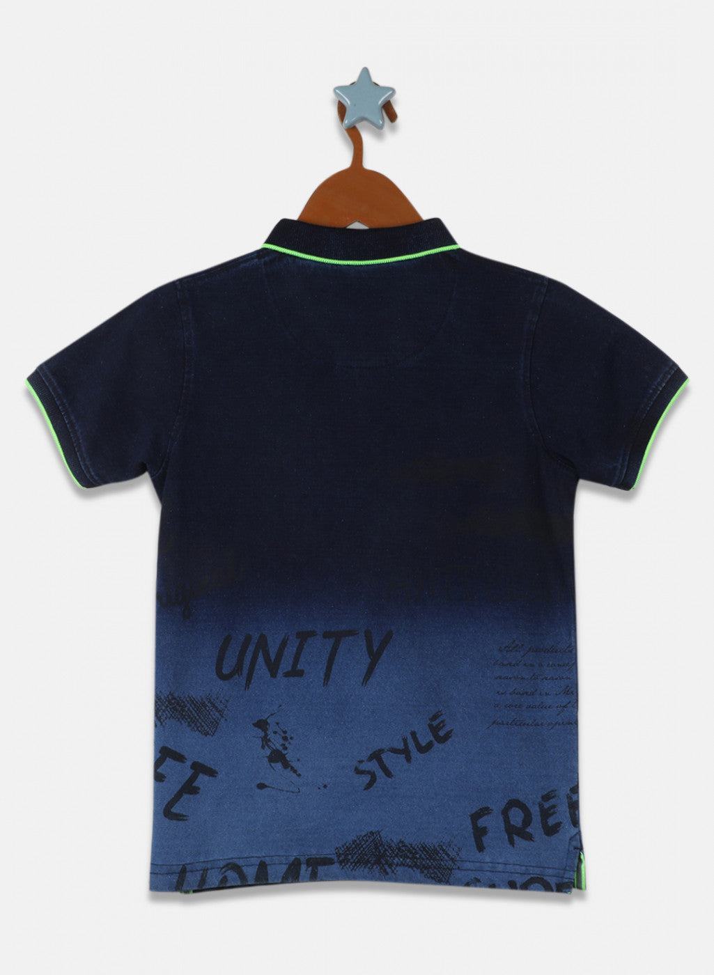 Boys Blue Printed T-Shirt