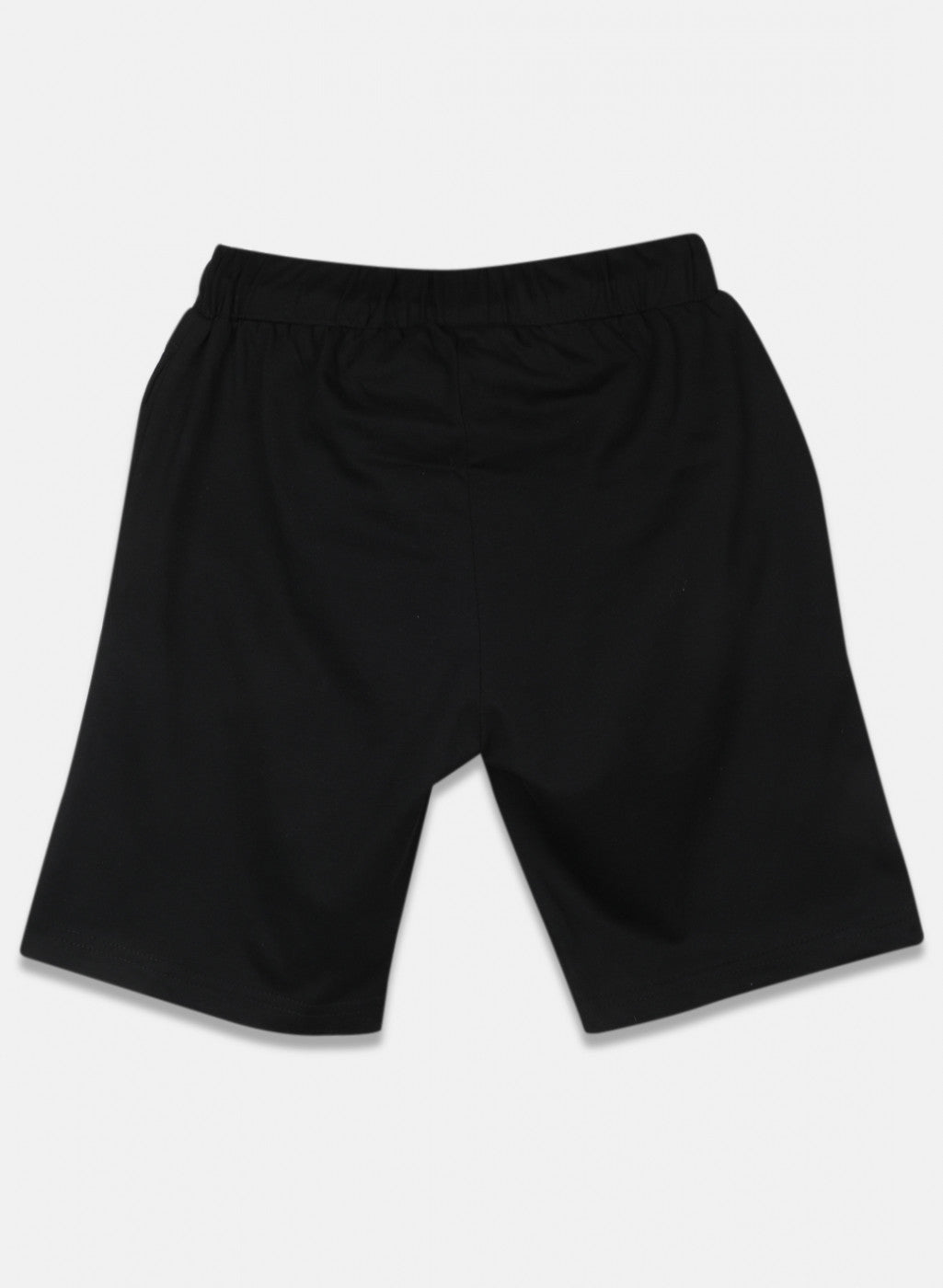 Boys Black Printed Bermuda