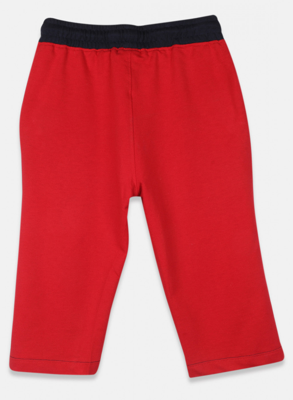 Boys Red Printed Capri