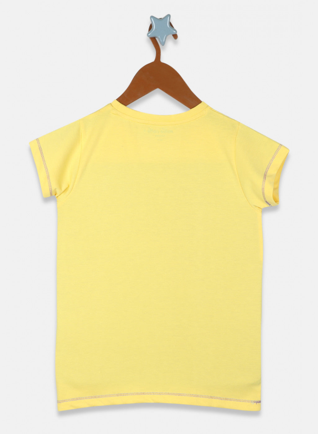 Girls Yellow Printed Top