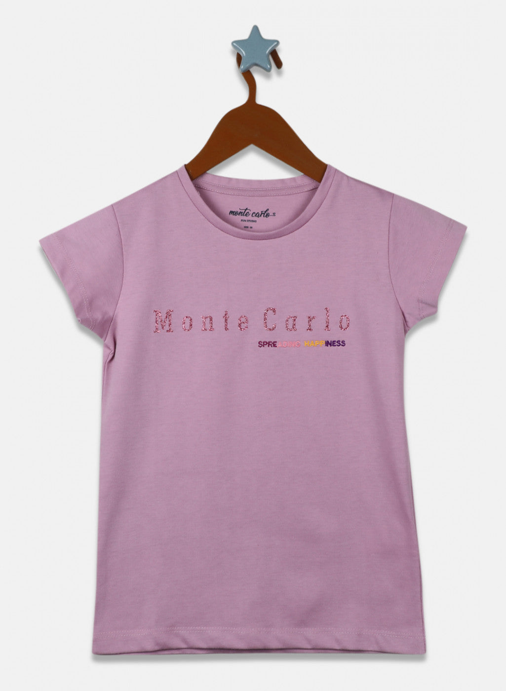 Girls Purple Printed Top